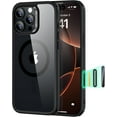 thumbnail image 1 of Fuzhong-pour iPhone 16 Pro Étui, Compatible avec MagSafe, Protection Antichoc de Qualité Militaire, Étui Magnétique pour iPhone 16 Pro, Étui Hybride Classique (HaloLock), Noir Clair, 1 of 4