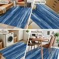 thumbnail image 5 of 3'x5' Area Rugs, Navy Blue Indoor Outdoor Area Rug for Living Room Bedroom, Vintage Modern Abstract Art Ombre Washable Bathroom Rugs Kitchen Floor Carpet Mats Home Decor Aesthetic, 5 of 8