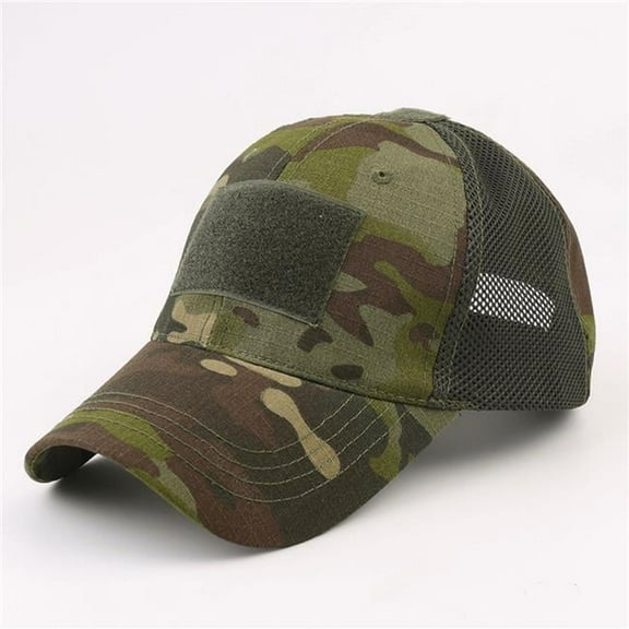Military-Style Tactical Patch Hat with Adjustable Strap (JG-HAT2) BDU Camo