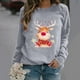 thumbnail image 4 of Suéter de mujer con dibujos animados navideños, suéteres de invierno de manga larga para mujer, suéteres de mujer para estar en casa, suéter de moda, jersey para mujer, 4 of 5