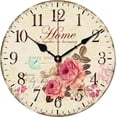 thumbnail image 1 of Productos de reloj de pared Reloj de madera simple retro Decoración de pared Relojes redondos, 1 of 5