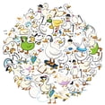 35pcs Quirky Stationery Stickers Duck DIY Stickers Cartoon Teacher ...