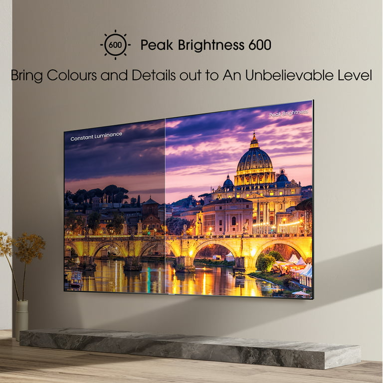  Hisense - Smart TV de 65 pulgadas, ULED 4K de alta calidad,  65U6G, Quantum Dot QLED Series, Android, 4K, compatibilidad con Alexa, 600  nits HDR10+, Dolby Vision y Atmos, control remoto