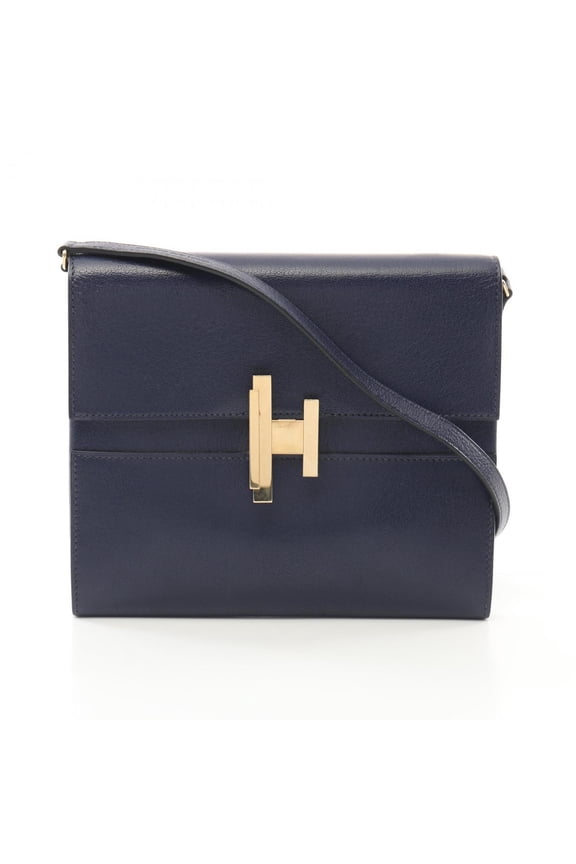 Pre-Owned Hermes HERMES Cinetic To-Go Shoulder Bag Chevre Women's Blue (Good)