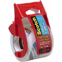 Scotch 142 Heavy Duty Shipping Packaging Tape with Dispenser, 2" x 800", Clear