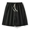 thumbnail image 2 of Ausyst Mens Shorts Summer Clearance Men's Loose Straight Beach Medium Comfortable Pants Casual Sports Five Point Pants Workout Shorts Men, 2 of 4