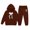 Q144 Brown, variant on Angala 2 Piece Outfits For Girls Hooded Long Sleeve Bowknot Print Sweatshirt With Jogger Pants Set Girls Autumn Daily Wear Clothes