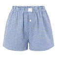 thumbnail image 5 of Favoffer Kids Short (2-10 Years) Spring/Summer Girls' Casual Plaid Stripe Button Down Shorts Sleep Pants Sports Shorts, 5 of 5