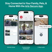 كاميرا Arlo Essential Security Camera 2K (الجيل الثالث، إصدار 2025) - كاميرا خارجية لاسلكية، تعمل بالبطارية، كاميرا واحدة