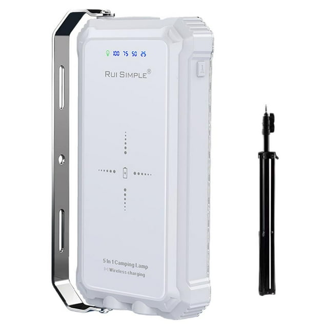 Banco de energía portátil a prueba de agua 20000mAh Sunnimix Luz de campamento 100W