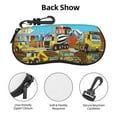 thumbnail image 3 of Xecao Different Construction Site Vehicles for Eyeglass Case Soft Shell, Portable Sunglass Case, Fashionable Eyeglass Case with Zipper, Lightweight, 3 of 6