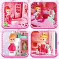 thumbnail image 6 of Freecat Dollhouse Kit for Girls, 4 Rooms, 98PCS Building Toys for Girls Ages 3-6 Years, Birthday Christmas Pretend Play Gift for Little Girl., 6 of 7