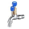 thumbnail image 1 of Sistema de bloqueo de grifo para exteriores: grifo de 1/2", acero inoxidable, grifo ajustable para conexión de manguera, evita el uso no autorizado, ahorra agua, 1 of 2