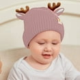 thumbnail image 4 of QHFBli Baby Beanie Hat Cute Antlers Reindeer Crochet Knitted Hat Winter Warm Cap for Toddler Boys Girls, 4 of 7