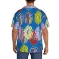 thumbnail image 3 of Fotbe Colorful floral Print Short Sleeve Button Down Shirts for Men Casual Summer Beach Wrinkle Free Shirt-Medium, 3 of 5