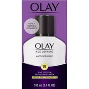OLAY Age Defying Anti-Wrinkle Day Lotion SPF 15, 3.4 oz (Pack of 2)
