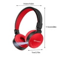 thumbnail image 3 of Back to School Gifts under $5 Wireless Bluetooth Headphones Over Ear With Light And Mic 8 Hours Of Use Foldable Headset on Clearance, 3 of 8