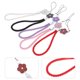 thumbnail image 5 of BRIGHTFUFU 5pcs Cordones para teléfono celular Plum Blossom Mano Correa de muñeca Cadena corta Llavero Accesorios de bricolaje para estudiantes adultos (negro, blanco, rojo, rosa, morado), 5 of 7