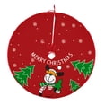 thumbnail image 4 of 2x Falda De árbol De Navidad Impresa Alfombra De árbol De Navidad Para Fiesta Interior Exterior Año Nuevo Alce 60cm, 4 of 8