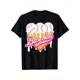 thumbnail image 1 of Boys' Baseball Ice Cream Spinkle T-Shirt – Black Casual Summer Tee with "BASEBALL" Graphic, Breathable & Moisture-Wicking Crew Neck Short Sleeve Shirt for Youngsters, Sports Fan Apparel, 1 of 6