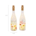 thumbnail image 2 of 12.5 Inch Lighted Spinning Water Globe Bottles with Poppy Flower Design and Timer Set of 2, 2 of 4
