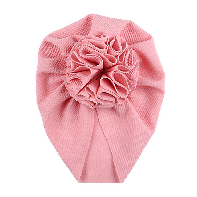 Wangsaura Infant Flower Hedging Cap Wild Baby Sun Flower Pleated Turban Hat