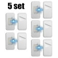 thumbnail image 1 of 1set/5set Silver Black Magnetic Cabinet Drawer Catches Stainless Steel Door Adhesive Invisible Magnets Closet 4*2cm Tool, 1 of 8