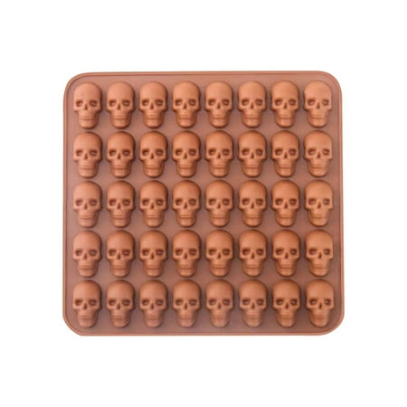 

qucoqpe Cake Pop Mold Skull Ice Lattice Small Skull DIY Candy Tool Skull Silicone Steamed Cake Box Chocolate Molds