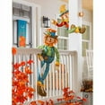 thumbnail image 5 of Evergreen Flag Beautiful Autumn Plush Boy Scarecrow Post Hugger Décor, 5 of 7