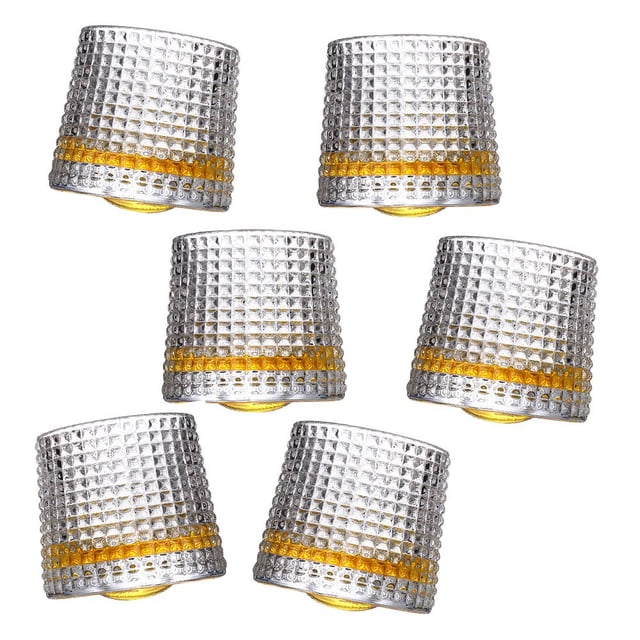 Vasos Inclinados RD Royal Cook Transparente de Cristal 6 piezas