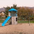 thumbnail image 3 of Lifetime Kid's Adventure Tower Swing Set with Slide, Belt Swings and Climbing Wall - Blue(91208), 3 of 14