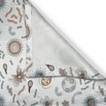 thumbnail image 3 of Ambesonne Biology Kitchen Curtains, Microorganisms Art Pattern, 55"x39", Umber Pale Blue and White, 3 of 3