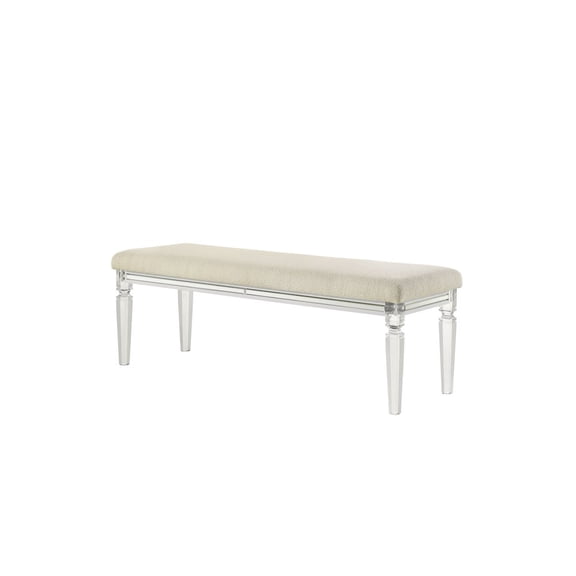 Acme Furniture Tarian Bench in Pearl White Finish