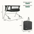 thumbnail image 2 of Evolur Stellar Bassinet and Bedside Sleeper in Black, 2 of 8