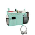 thumbnail image 2 of Surblue Bedside Caddy Hanging Bed Organizer Storage Bag Pocket for Bunk 8 Pockets, Green, 2 of 5
