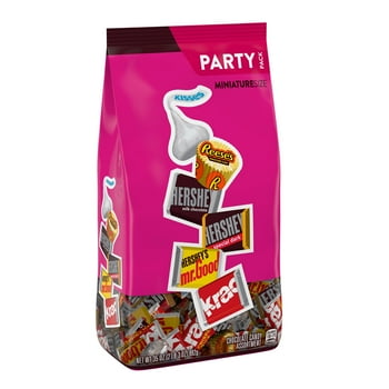 Hershey Assorted Chocolate Miniature Size, Easter Candy Bars Bulk Party Pack, 35 oz