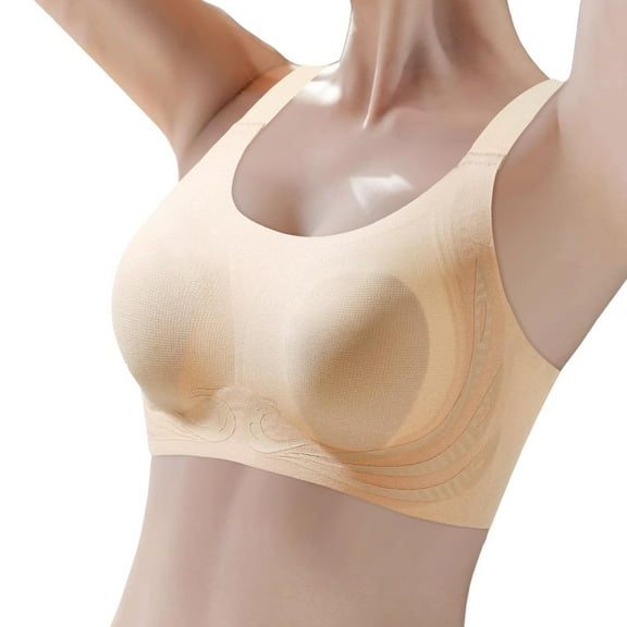 RMGVDSD Womens Seamless Bra Women Cross Back Sport Bras Padded Strappy Criss Cross Cropped Bras For Yoga Workout Fitness Comfortable Bralettes