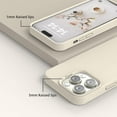 thumbnail image 3 of for iPhone 14 Pro Case, Liquid Silicone Case, Full Body Protective Cover, Shockproof, Slim Phone Case, Anti-Scratch Soft Microfiber Lining, 6.1 inch (Stone), 3 of 8