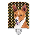 thumbnail image 1 of Carolines Treasures SC9185CNL Basenji Candy Corn Halloween Portrait Ceramic Night Light, 1 of 1