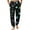 Navy, variant on Wutalume Men's Christmas Printed Relaxed Cargo Pants, Elastic Waist with Drawstring, Multi-Pocket Casual Trousers for Christmas, Daily, and Work Wear,Black L