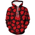 thumbnail image 4 of Sudadera con capucha con estampado 3D de flores rosas para hombres y mujeres, camisetas frescas e informales de manga larga con gráficos lavados, sudaderas con capucha, ropa de calle, camisetas barata, 4 of 4