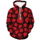 thumbnail image 4 of Sudadera con capucha con estampado 3D de flores rosas para hombres y mujeres, camisetas frescas e informales de manga larga con gráficos lavados, sudaderas con capucha, ropa de calle, camisetas barata, 4 of 4