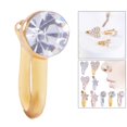 thumbnail image 3 of Charm Crystal Non Piercing Fake Clip en la nariz Cuff Ring Nariz Abrazadera para mujer Ronda de oro Hugo piercings en la nariz, 3 of 9