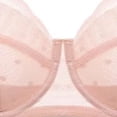 thumbnail image 4 of Xdegoge Lace Bra for Women Polka Dot Support Bra Half Cup Push-Up Bralette with Adjustable Straps, Breathable Sheer Elegant Underwear for All-Day Comfort, 4 of 5
