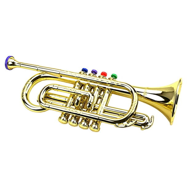 ColoMX Simulación trompeta juguete niños trompeta modelo juguete niños instrumento musical juguete