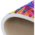 thumbnail image 7 of SKYSONIC Abstract Tropical Leaves Area Rug 72x48in Colorful Non-Slip Floor Carpet for Indoor Living Dining Room and Bedroom Area, 7 of 7