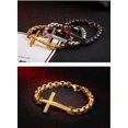 thumbnail image 6 of Metaljc Stainless Steel Christian Jesus Cross Bracelet for Men, Religious Fashion Gifts, 6 of 8