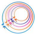 thumbnail image 3 of 1pc Plastic Embroidery Hoop Sugar tool cross stitch ring Color Embroidery Hoops Plastic Circle Cross Stitch Ring Tools Color Random, 3 of 8
