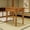 Natural, variant on Vintage Farmhouse Espresso Rectangular Side Table Functional Narrow End Table with Storage