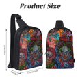 thumbnail image 3 of Scary Killer Klowns from Outer Space Chest Bags For Women Men Teen Sling Bag Crossbody Backpack 2 Compartment Daypack Unisex Shoulder Travel Bag, 3 of 8